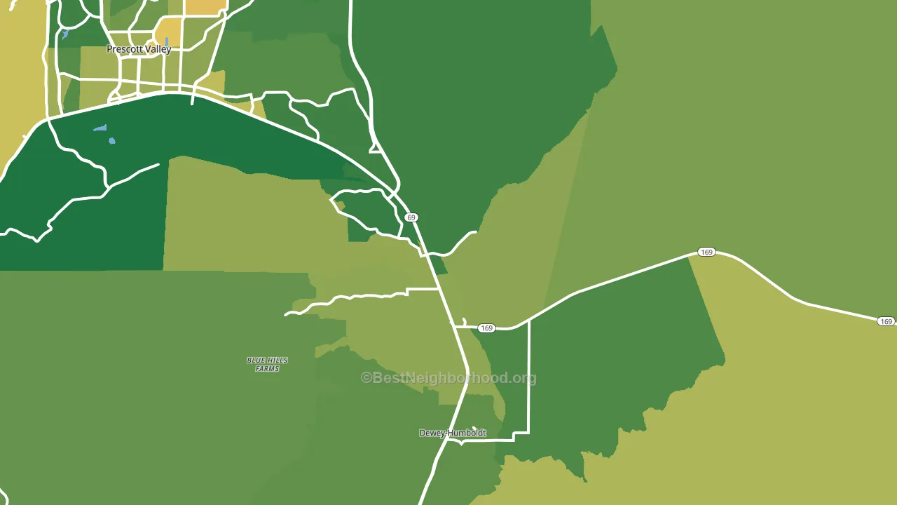 86327, AZ block-group voter-turnout map