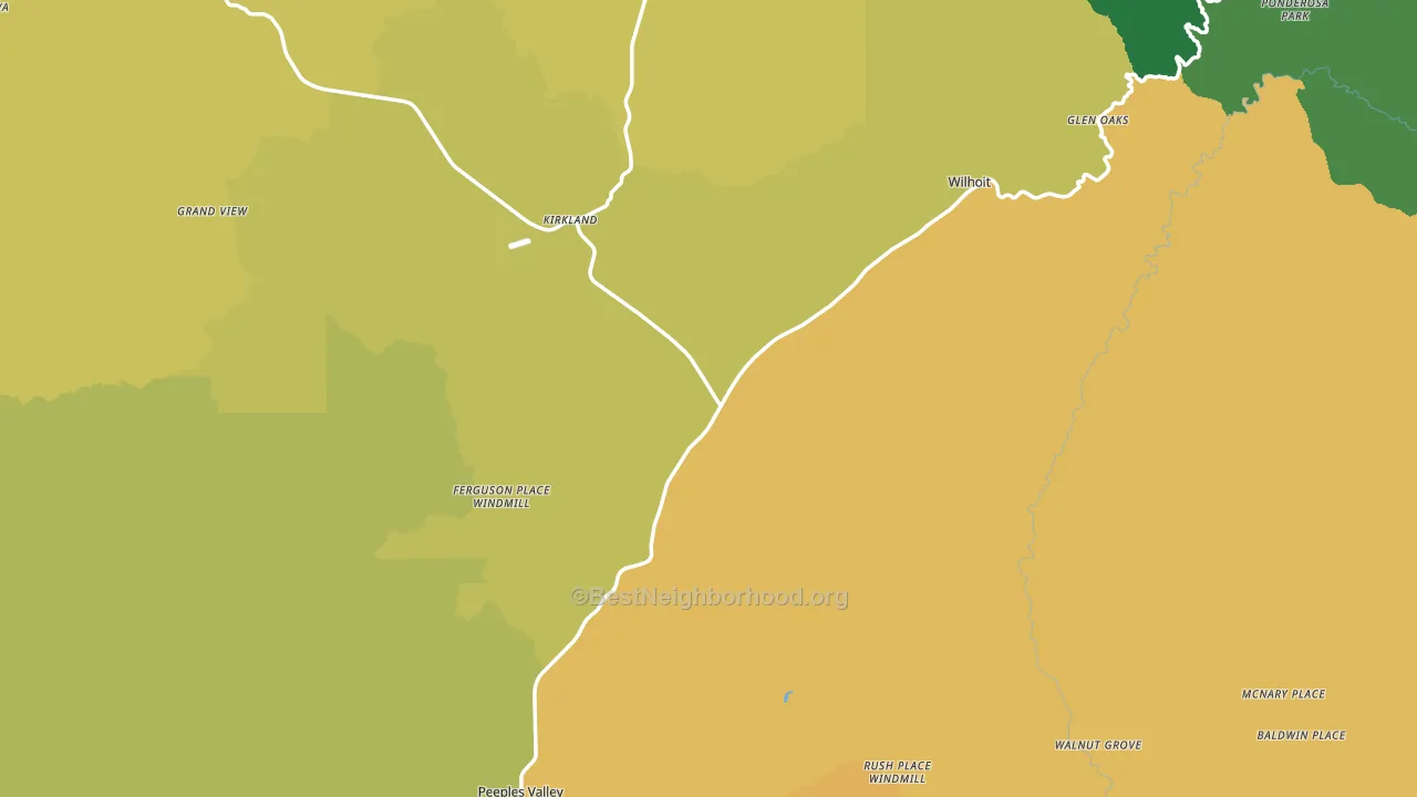 86332, AZ block-group voter-turnout map