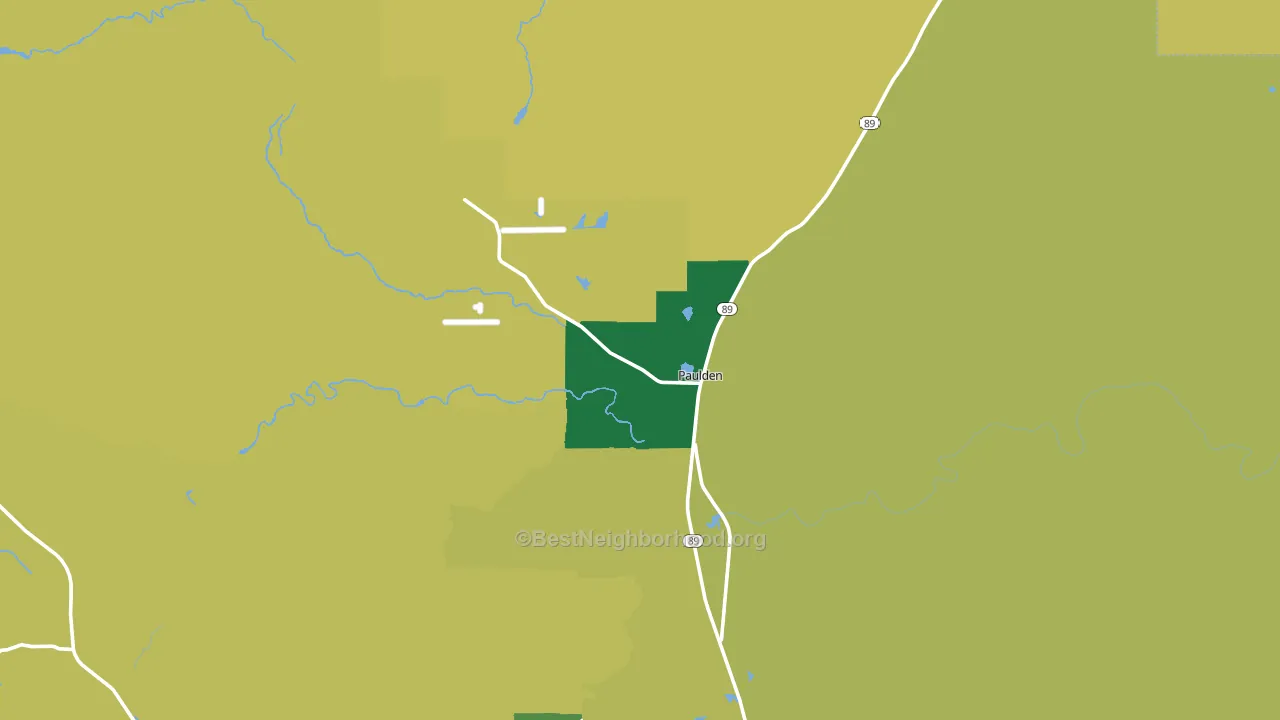 86334, AZ block-group voter-turnout map