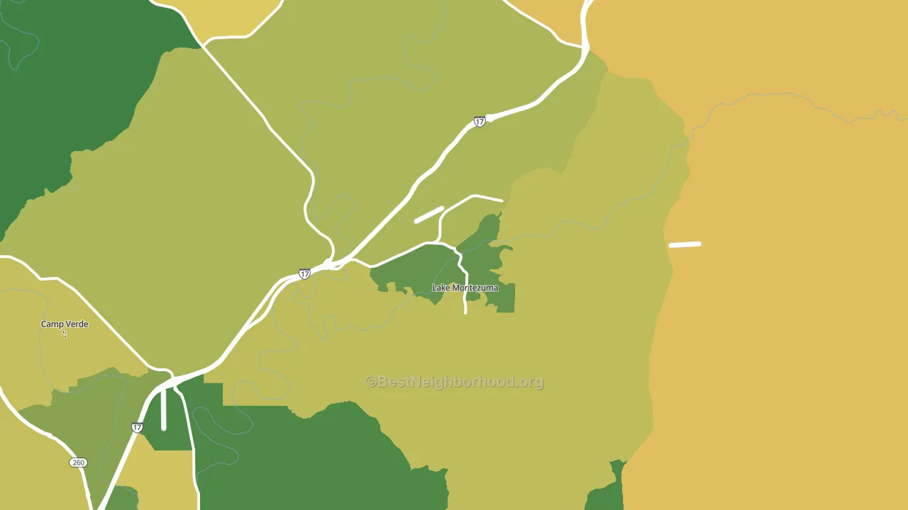 86335, AZ block-group voter-turnout map