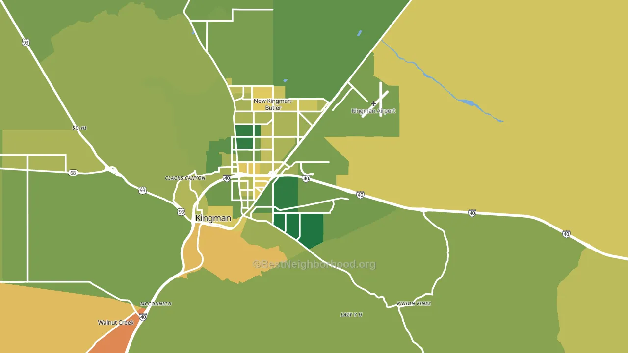 86401, AZ block-group voter-turnout map