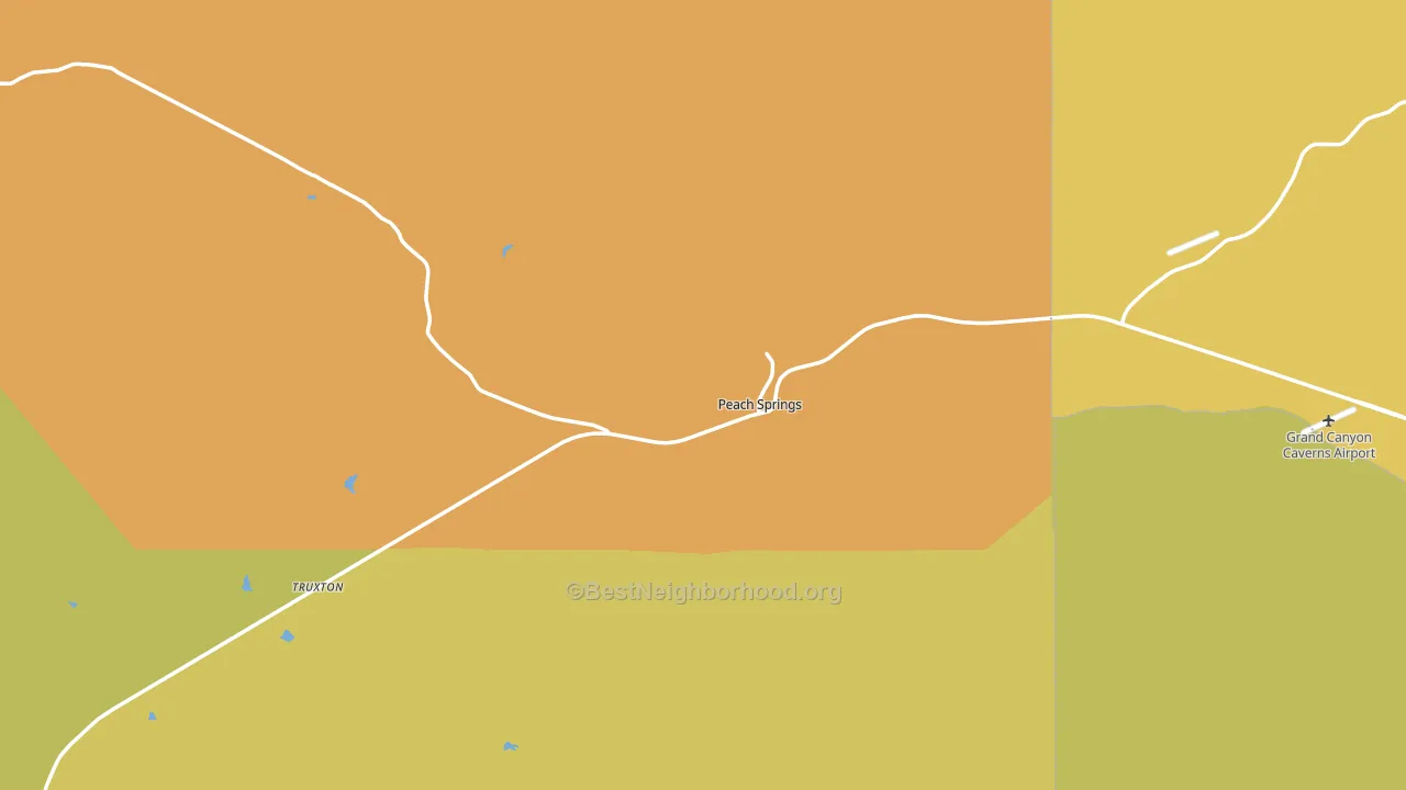 86434, AZ block-group voter-turnout map