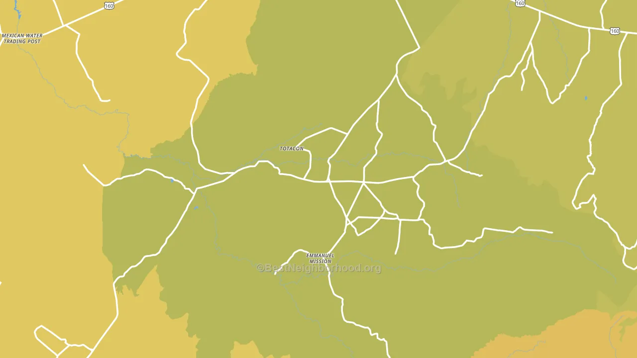 86514, AZ block-group voter-turnout map
