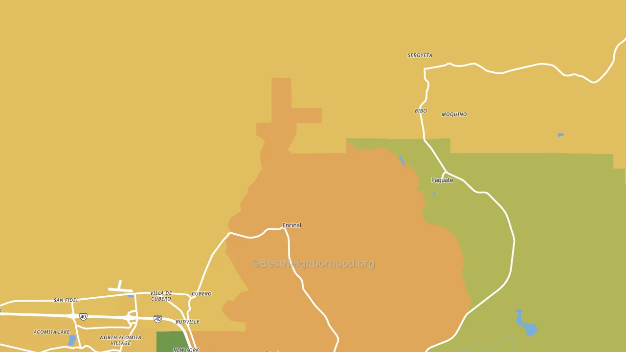 87014, NM block-group voter-turnout map