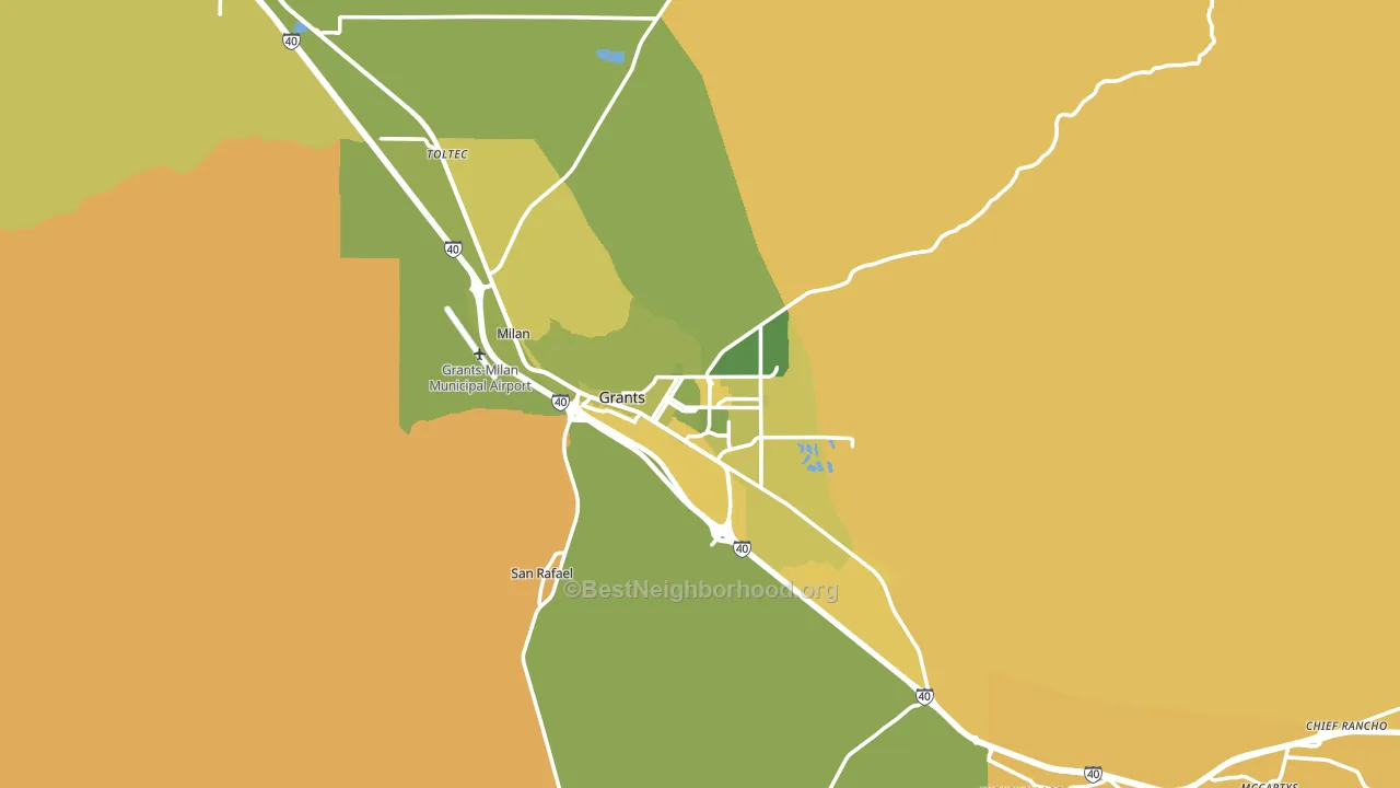 87020, NM block-group voter-turnout map
