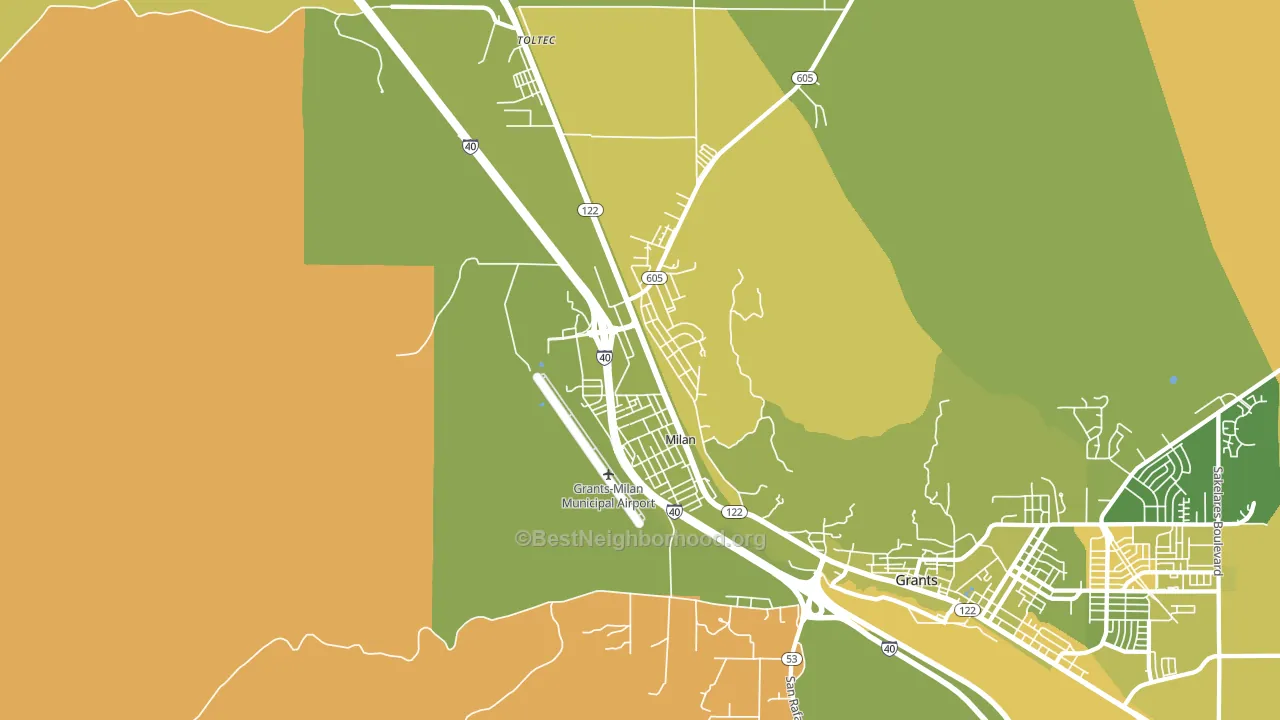 87021, NM block-group voter-turnout map