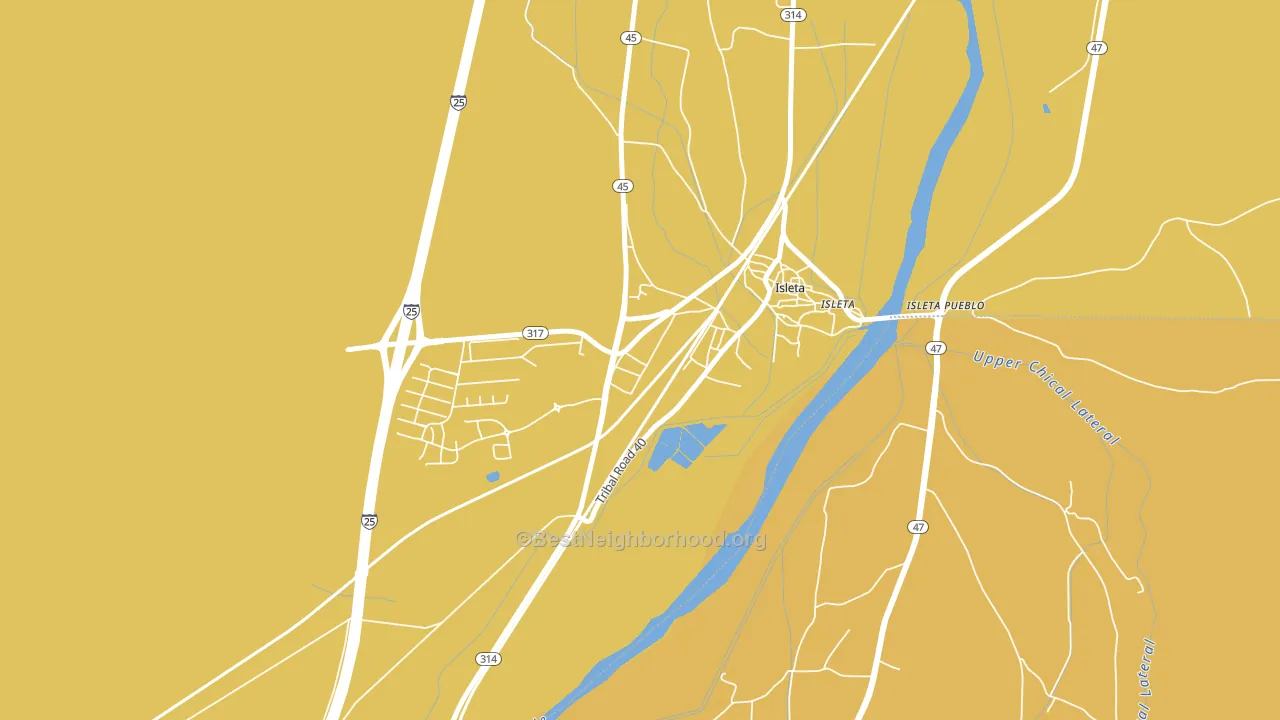 87022, NM block-group voter-turnout map