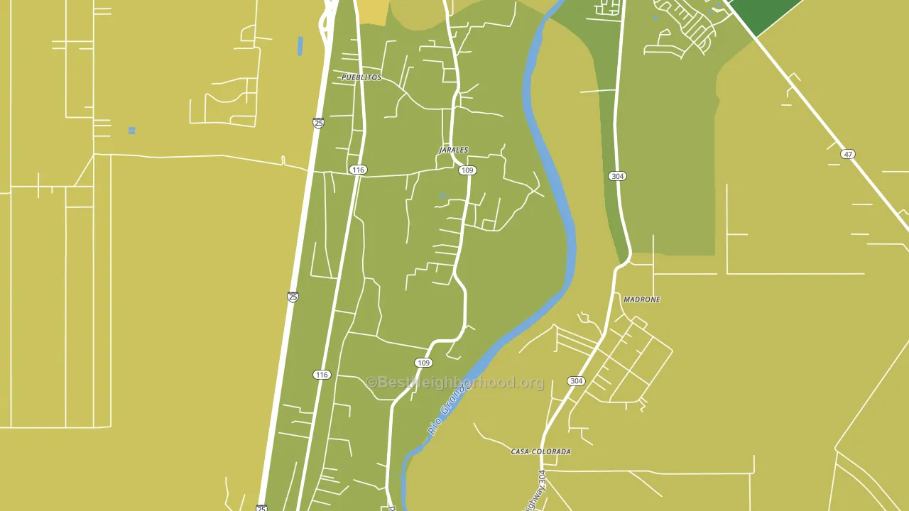 87023, NM block-group voter-turnout map