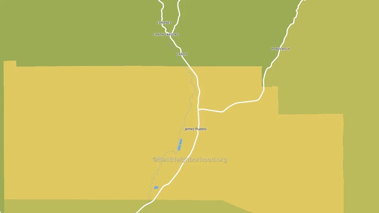 87024, NM block-group voter-turnout map
