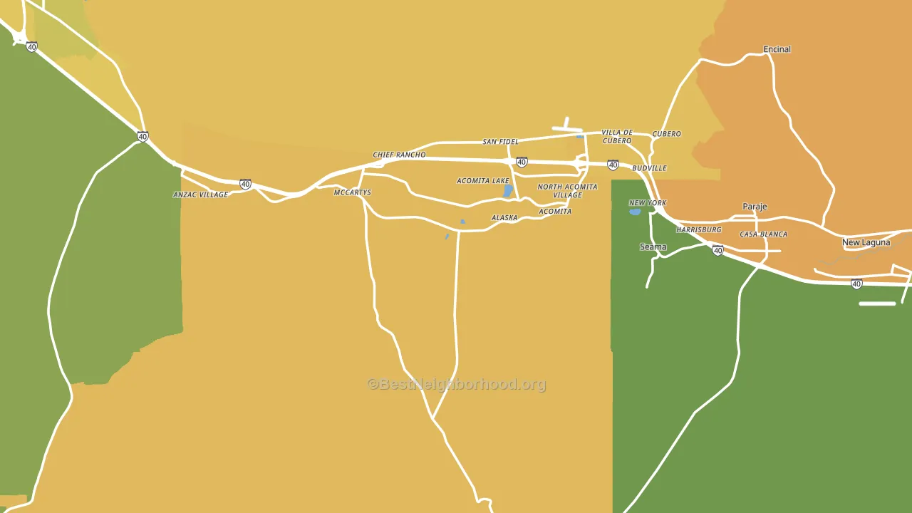 87034, NM block-group voter-turnout map