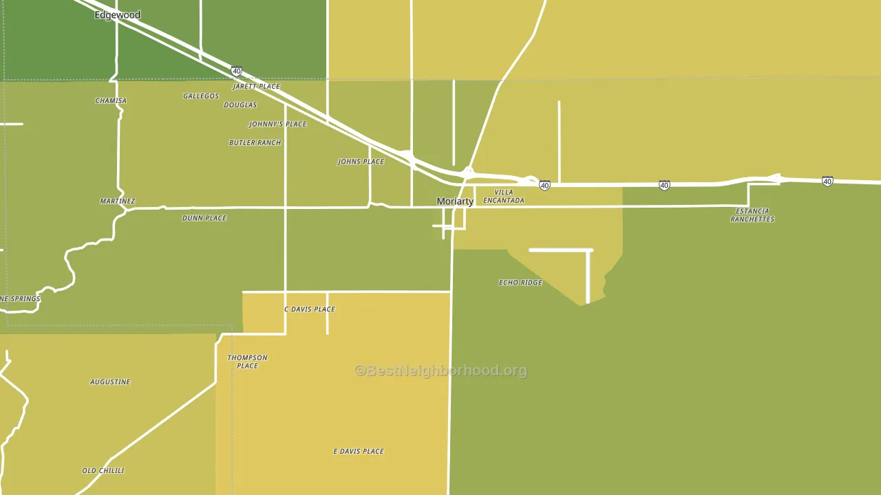 87035, NM block-group voter-turnout map