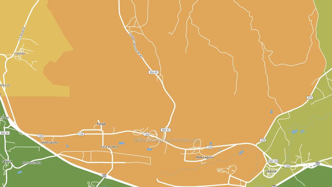 87038, NM block-group voter-turnout map