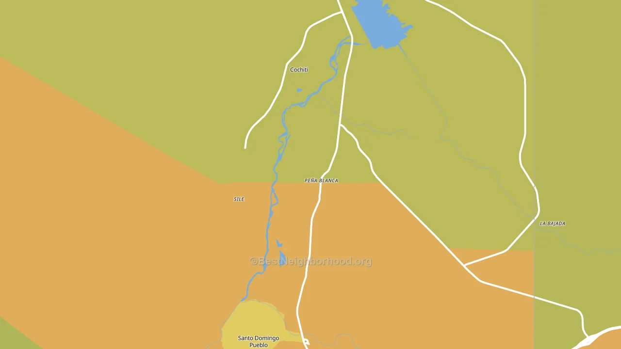 87041, NM block-group voter-turnout map