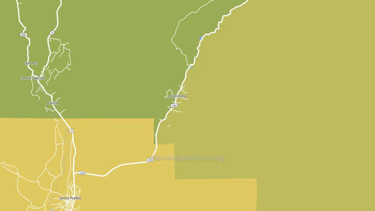 87044, NM block-group voter-turnout map