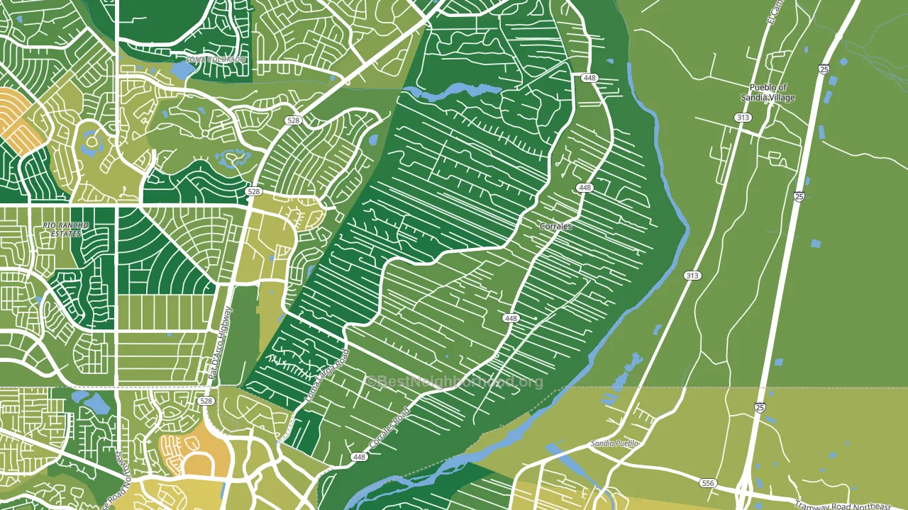 87048, NM block-group voter-turnout map