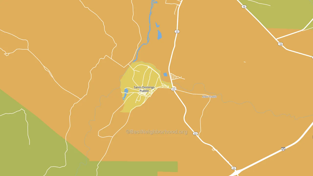 87052, NM block-group voter-turnout map