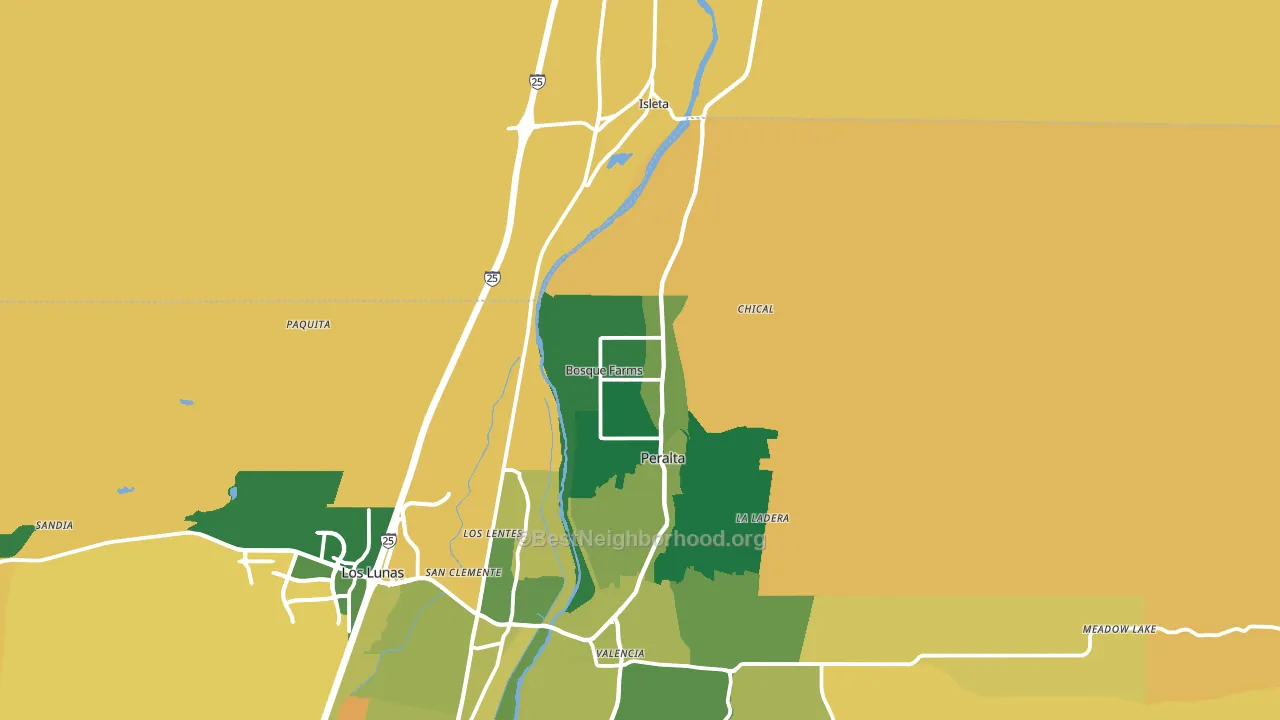 87068, NM block-group voter-turnout map