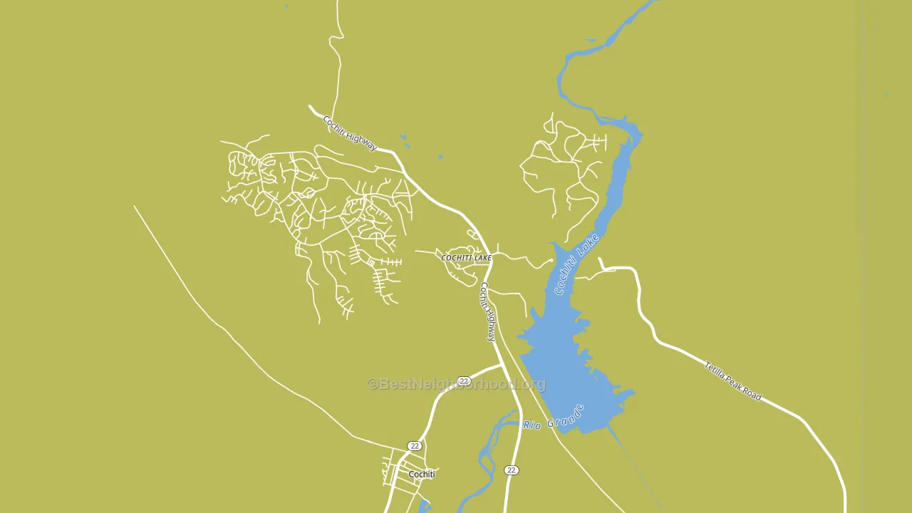 87083, NM block-group voter-turnout map