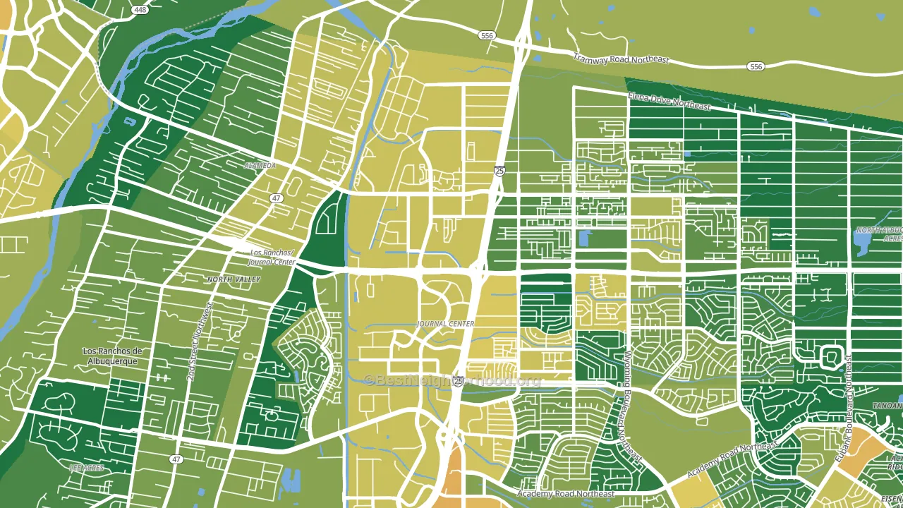 87113, NM block-group voter-turnout map