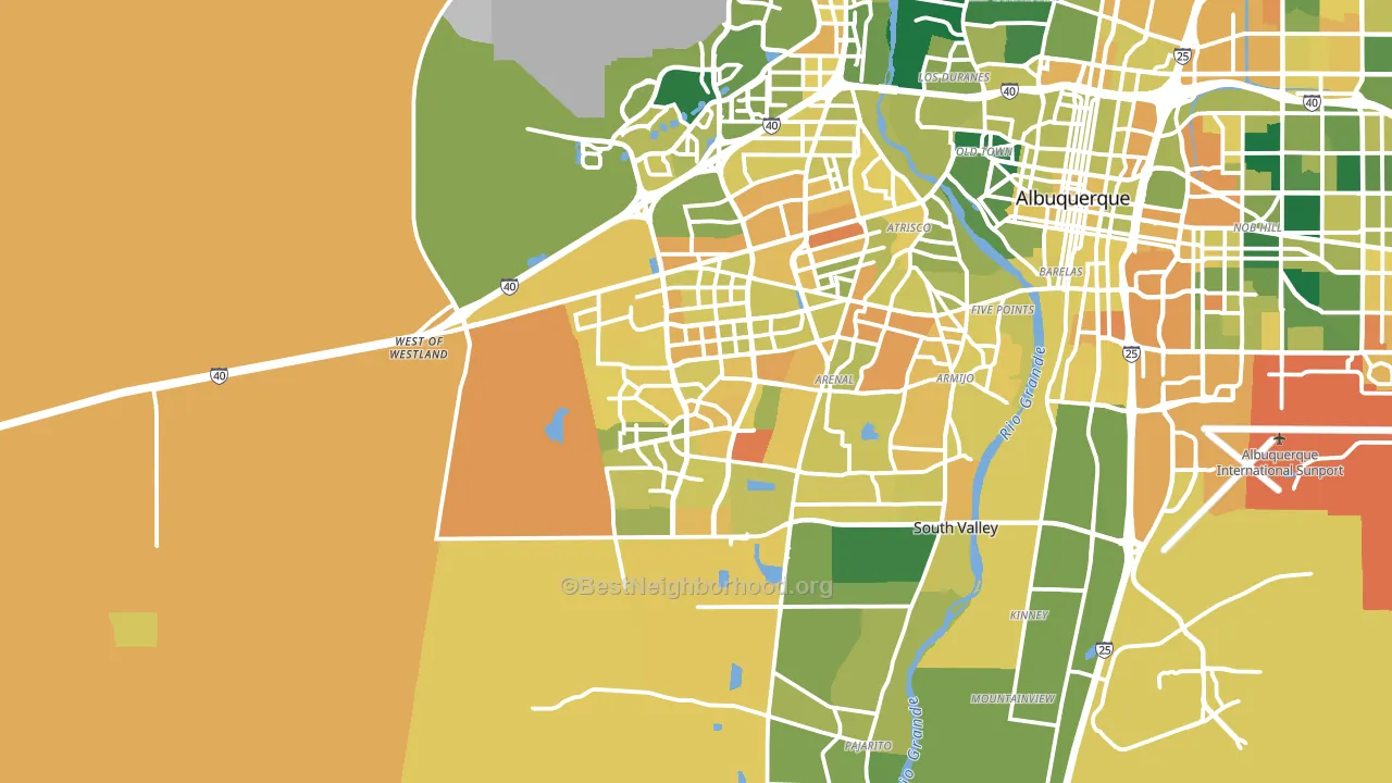 87121, NM block-group voter-turnout map