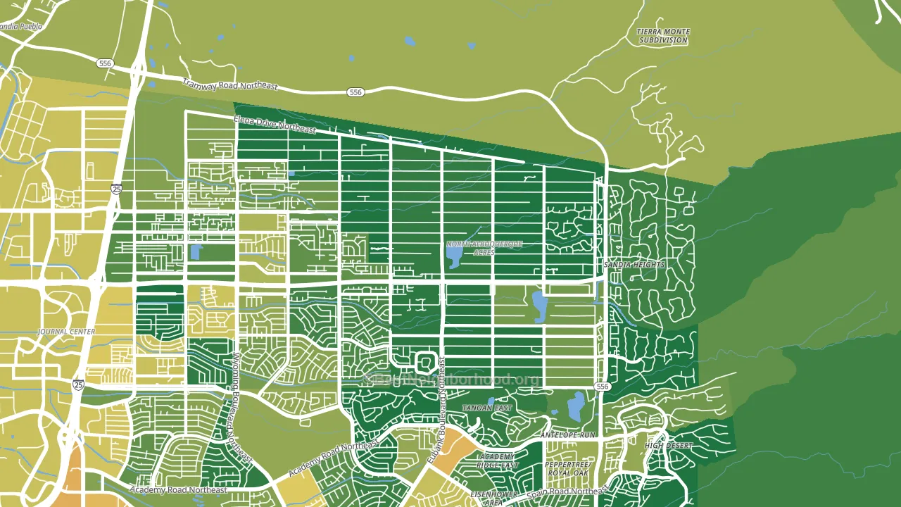 87122, NM block-group voter-turnout map