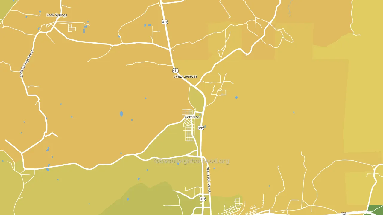 87317, NM block-group voter-turnout map