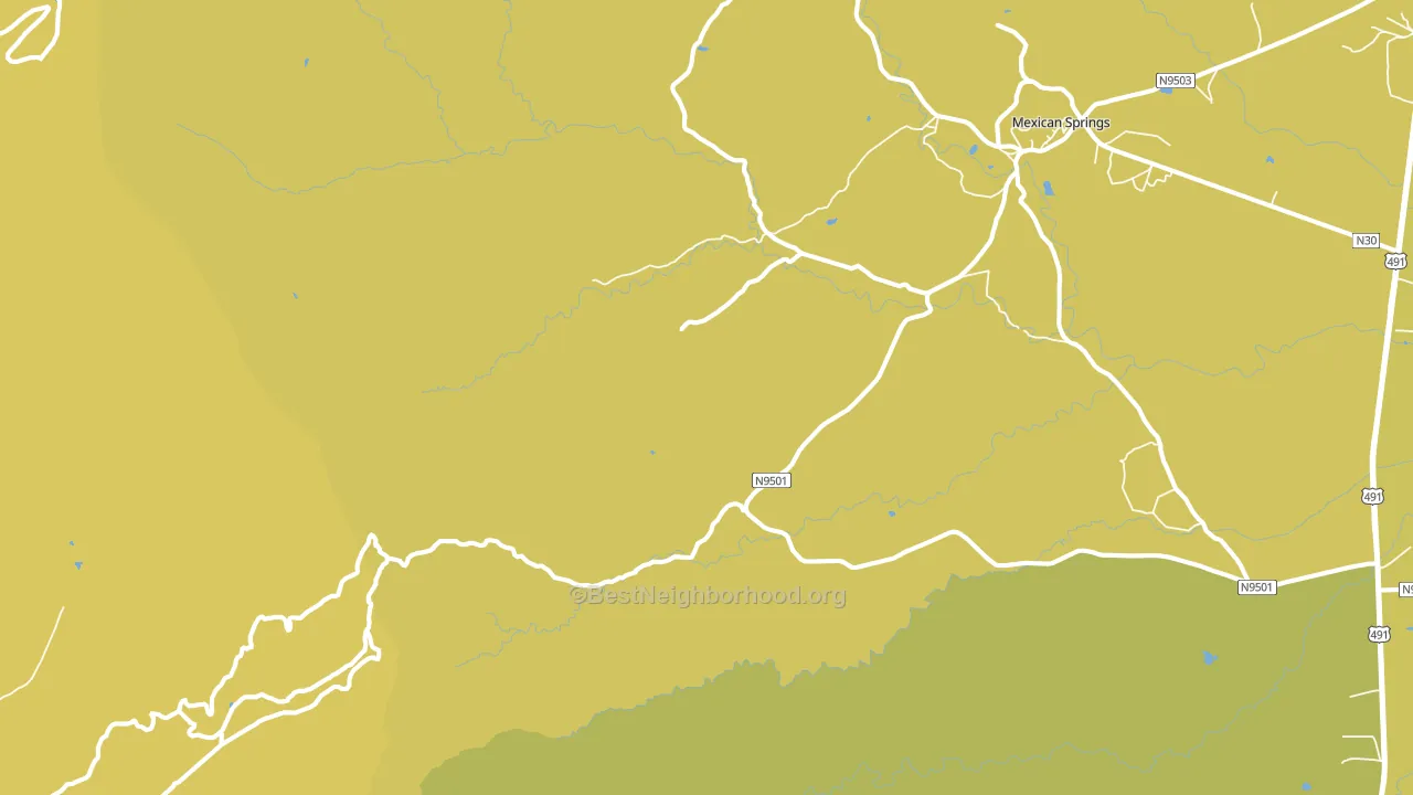 87320, NM block-group voter-turnout map