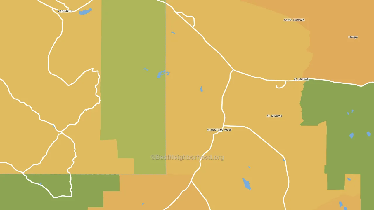 87321, NM block-group voter-turnout map