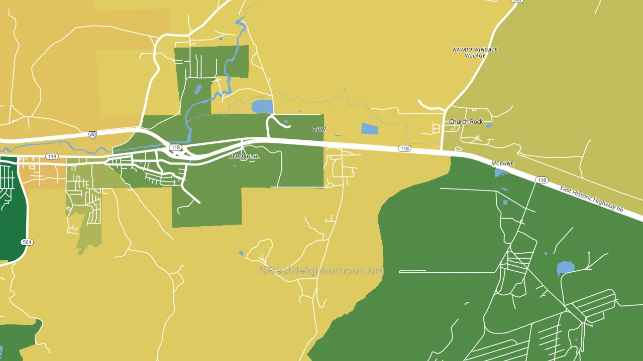 87322, NM block-group voter-turnout map