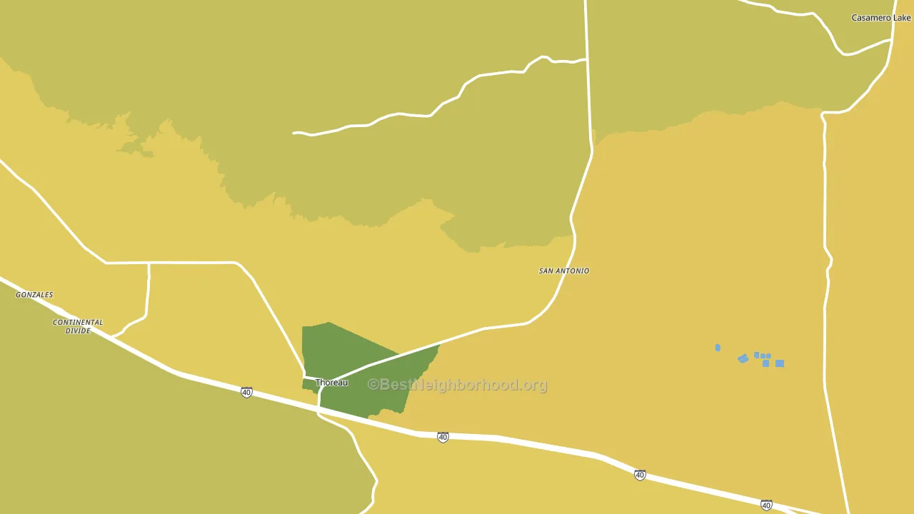 87323, NM block-group voter-turnout map