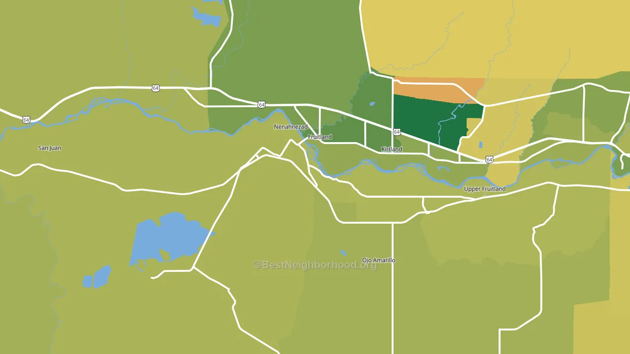 87416, NM block-group voter-turnout map