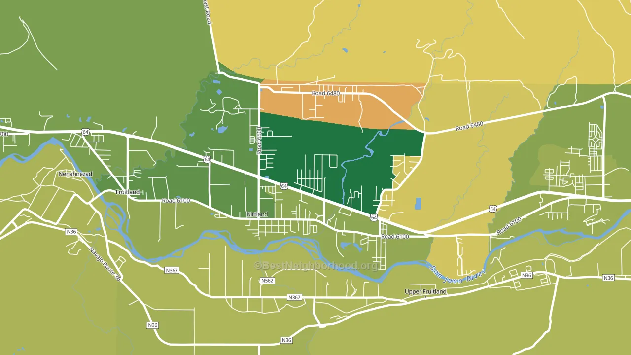 87417, NM block-group voter-turnout map