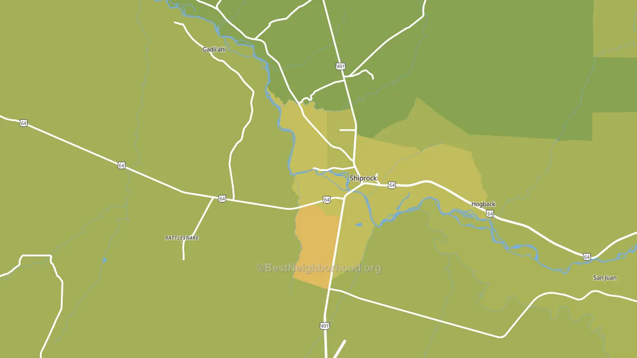 87420, NM block-group voter-turnout map