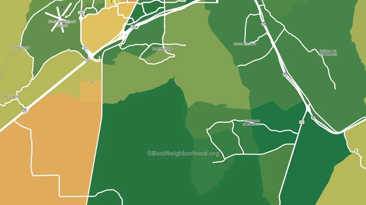 87508, NM block-group voter-turnout map