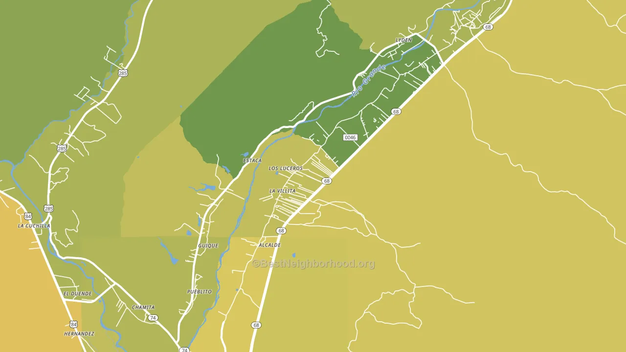 87511, NM block-group voter-turnout map