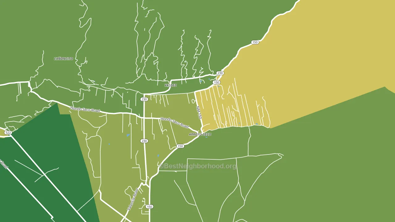 87514, NM block-group voter-turnout map