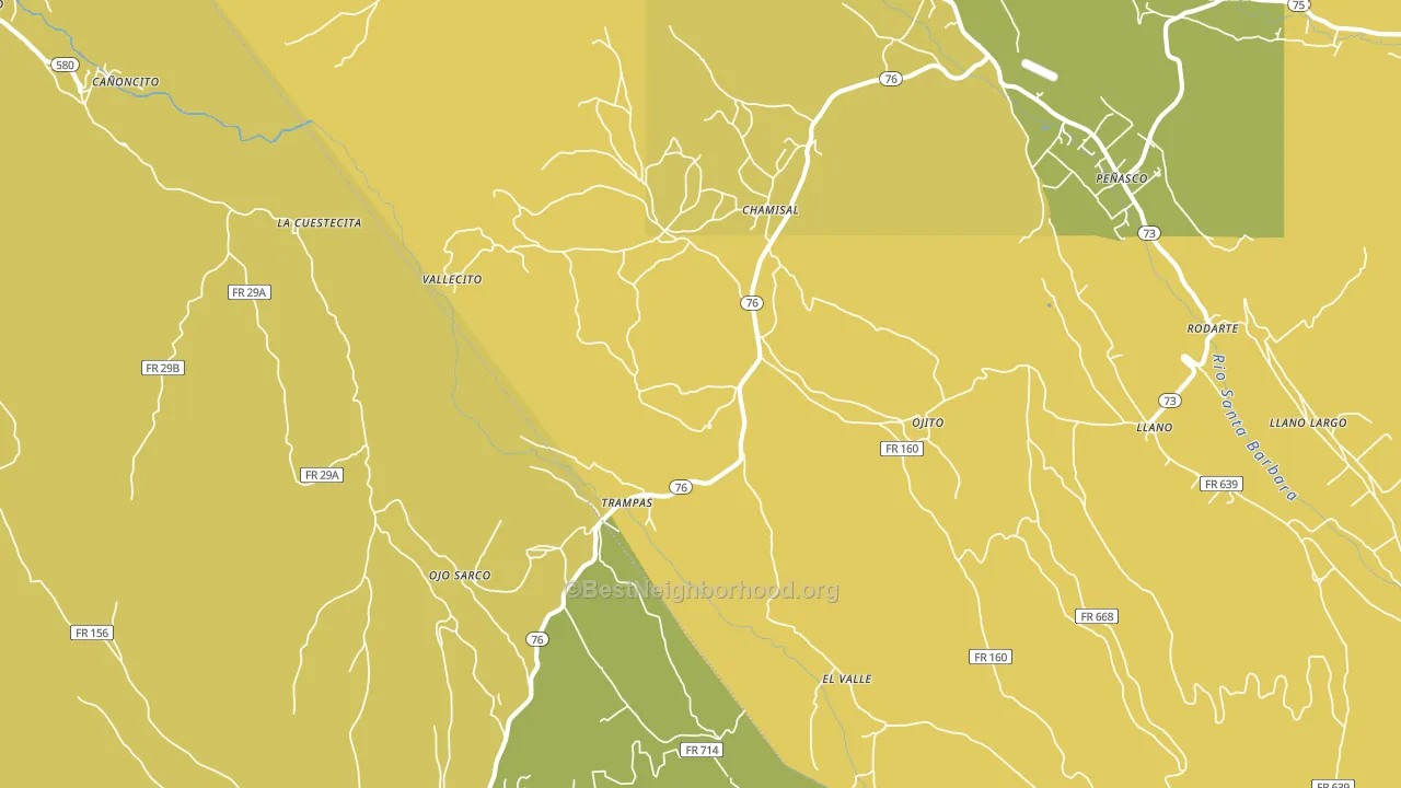 87521, NM block-group voter-turnout map