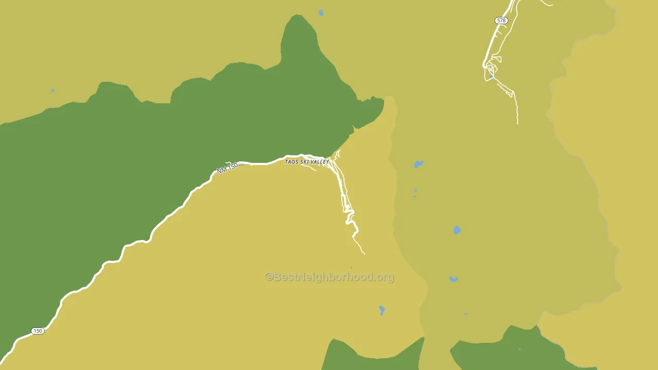 87525, NM block-group voter-turnout map