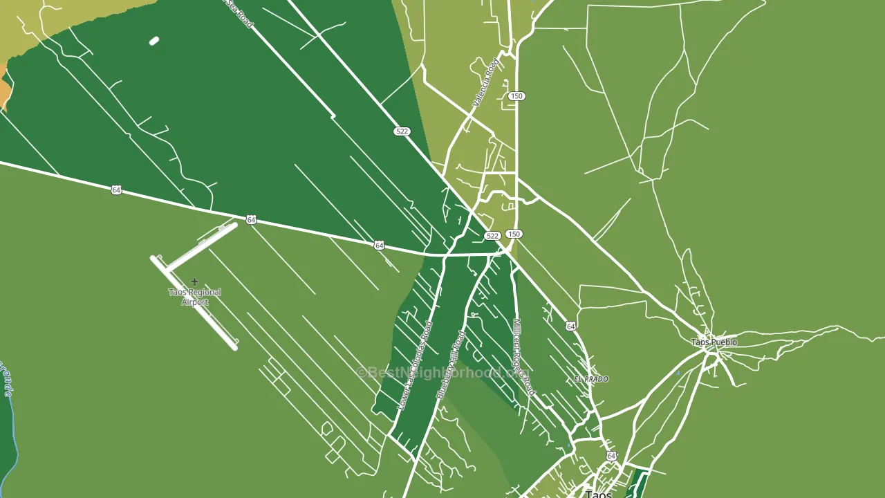 87529, NM block-group voter-turnout map