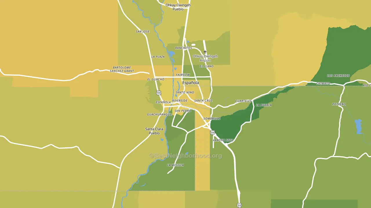 87532, NM block-group voter-turnout map