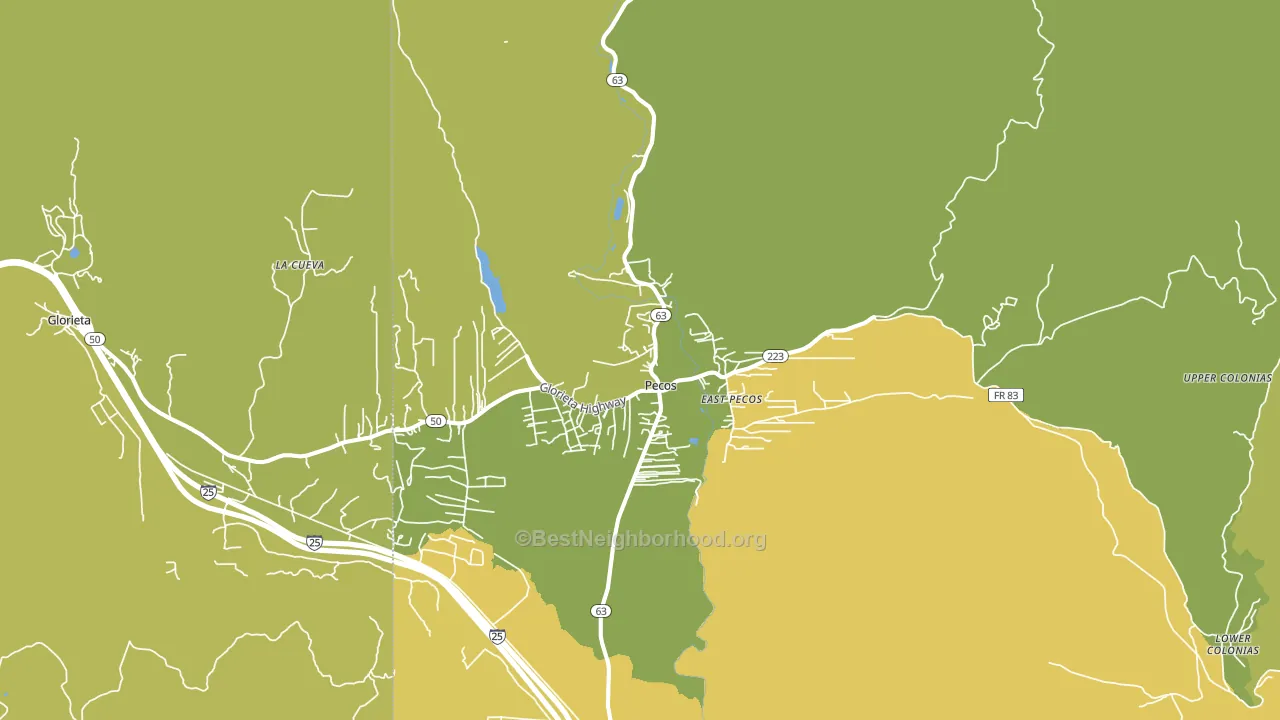87552, NM block-group voter-turnout map