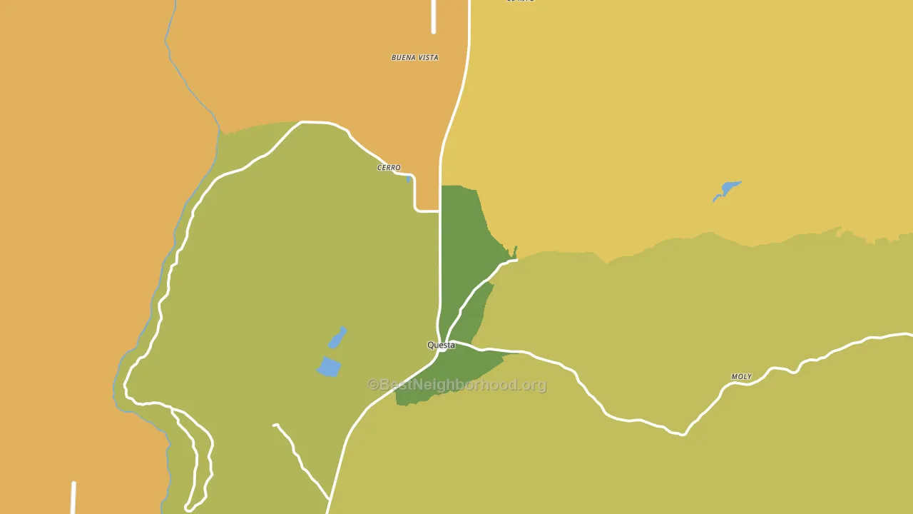 87556, NM block-group voter-turnout map