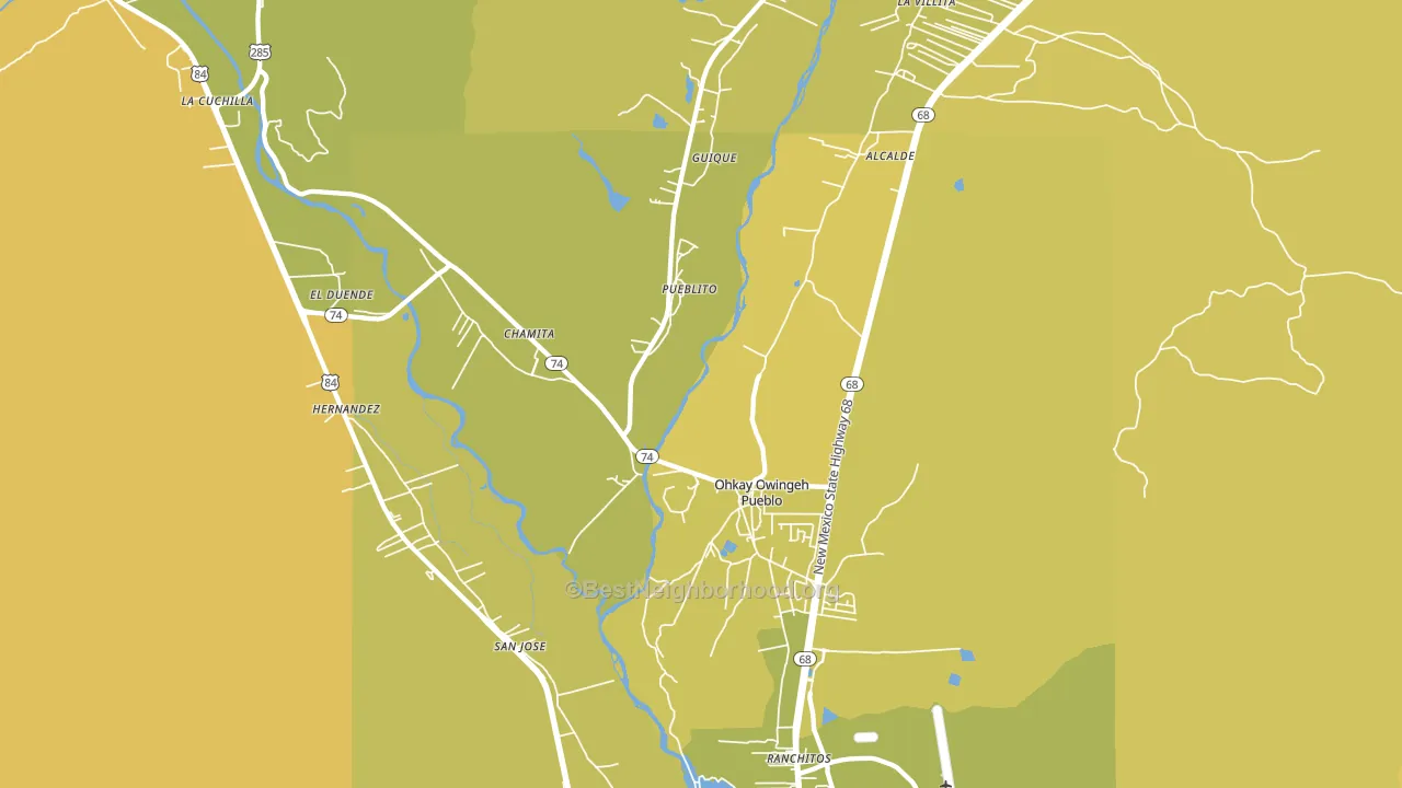 87566, NM block-group voter-turnout map