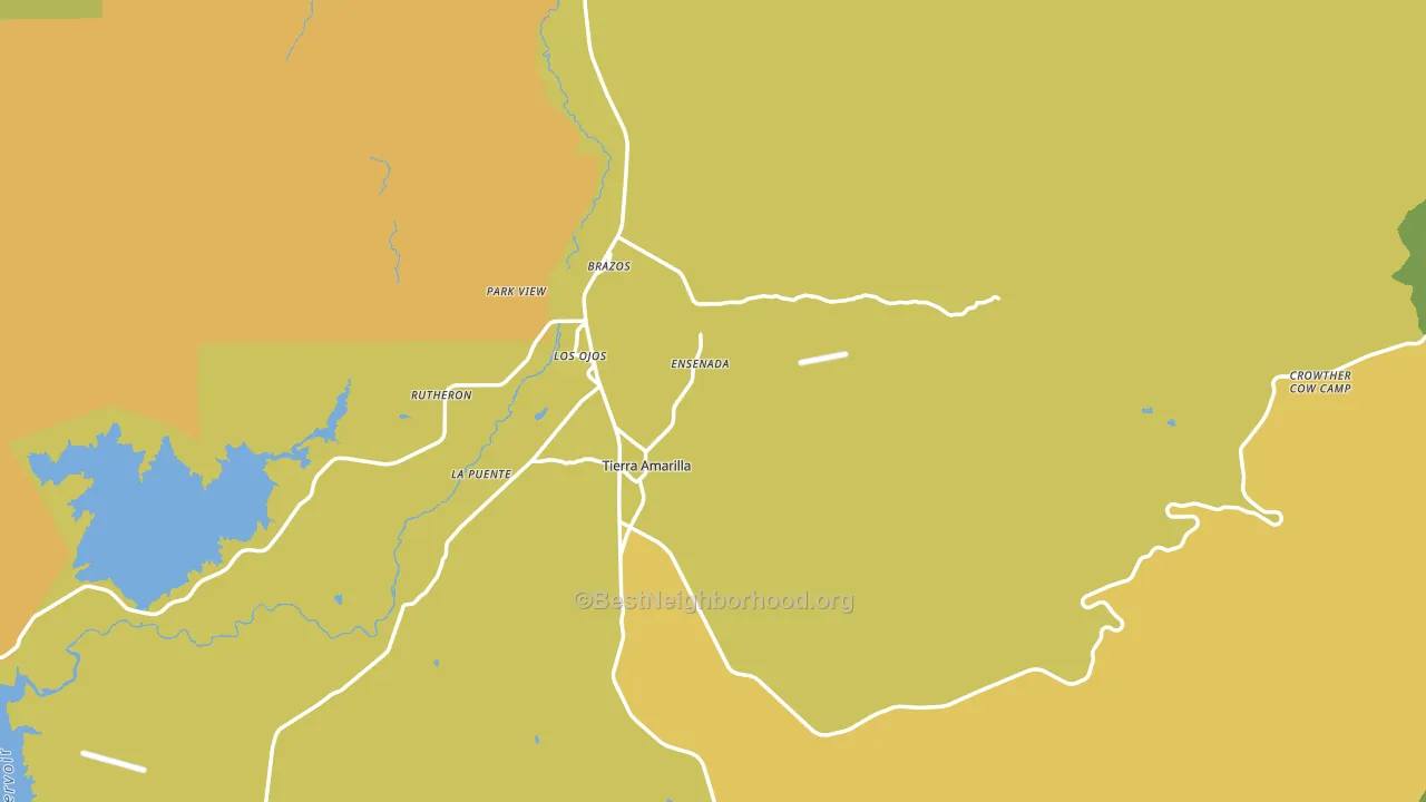 87575, NM block-group voter-turnout map
