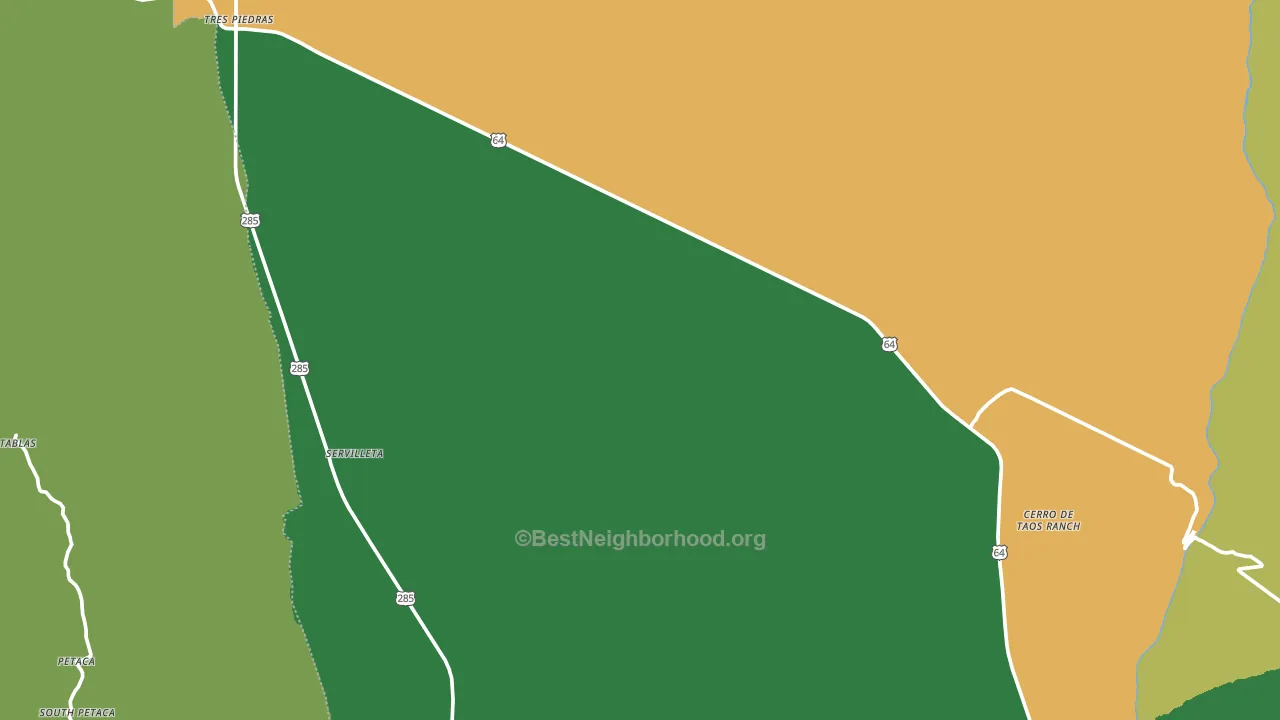 87577, NM block-group voter-turnout map