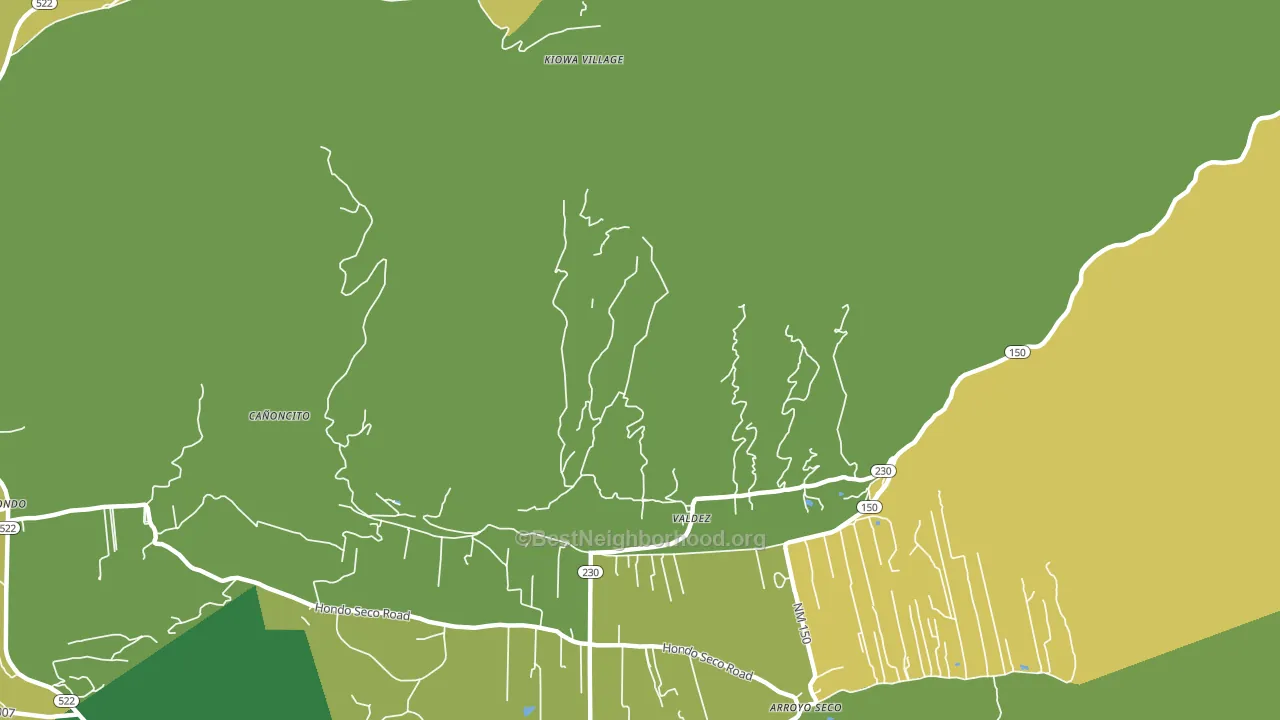 87580, NM block-group voter-turnout map