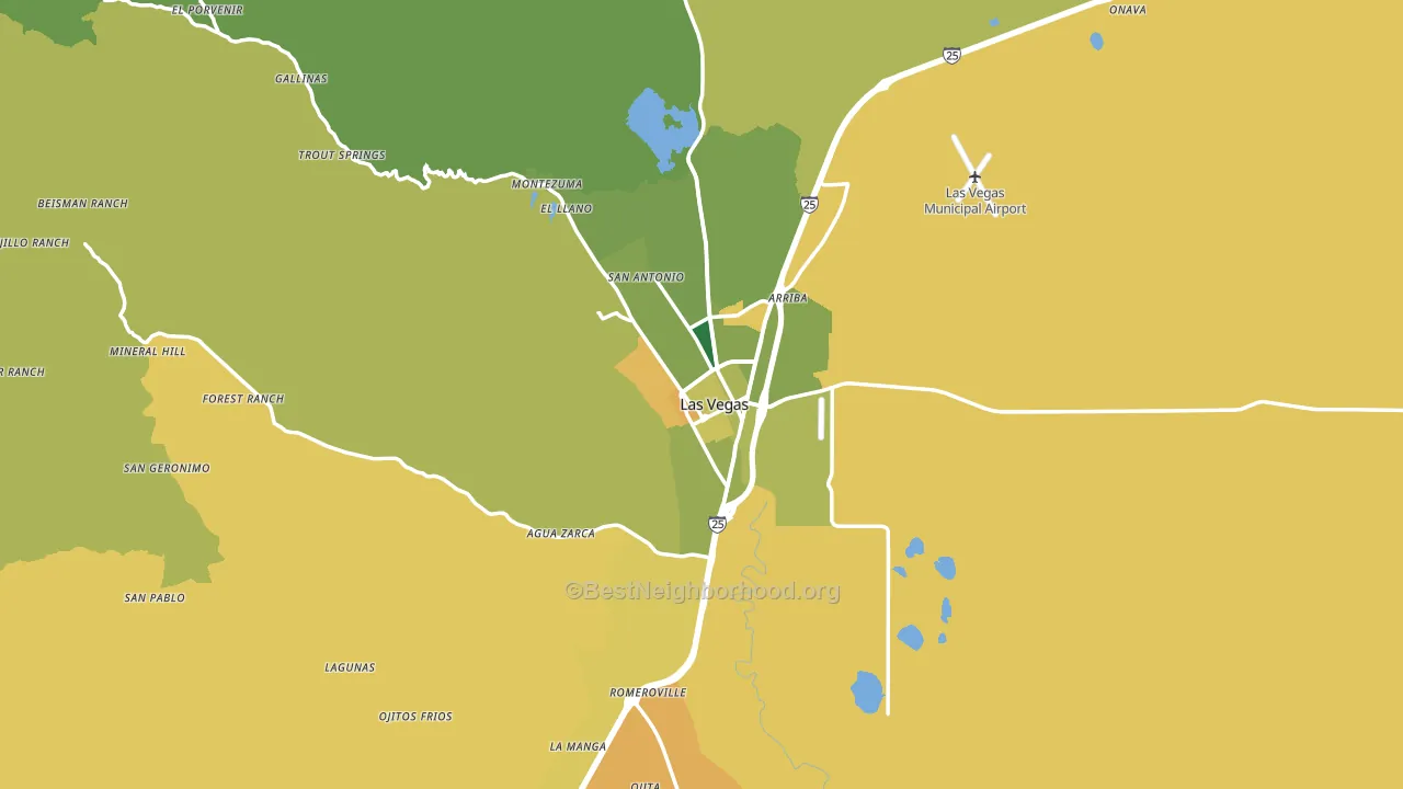 87701, NM block-group voter-turnout map