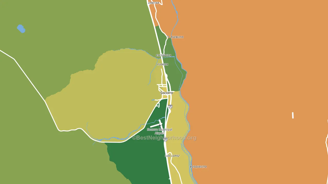 87801, NM block-group voter-turnout map