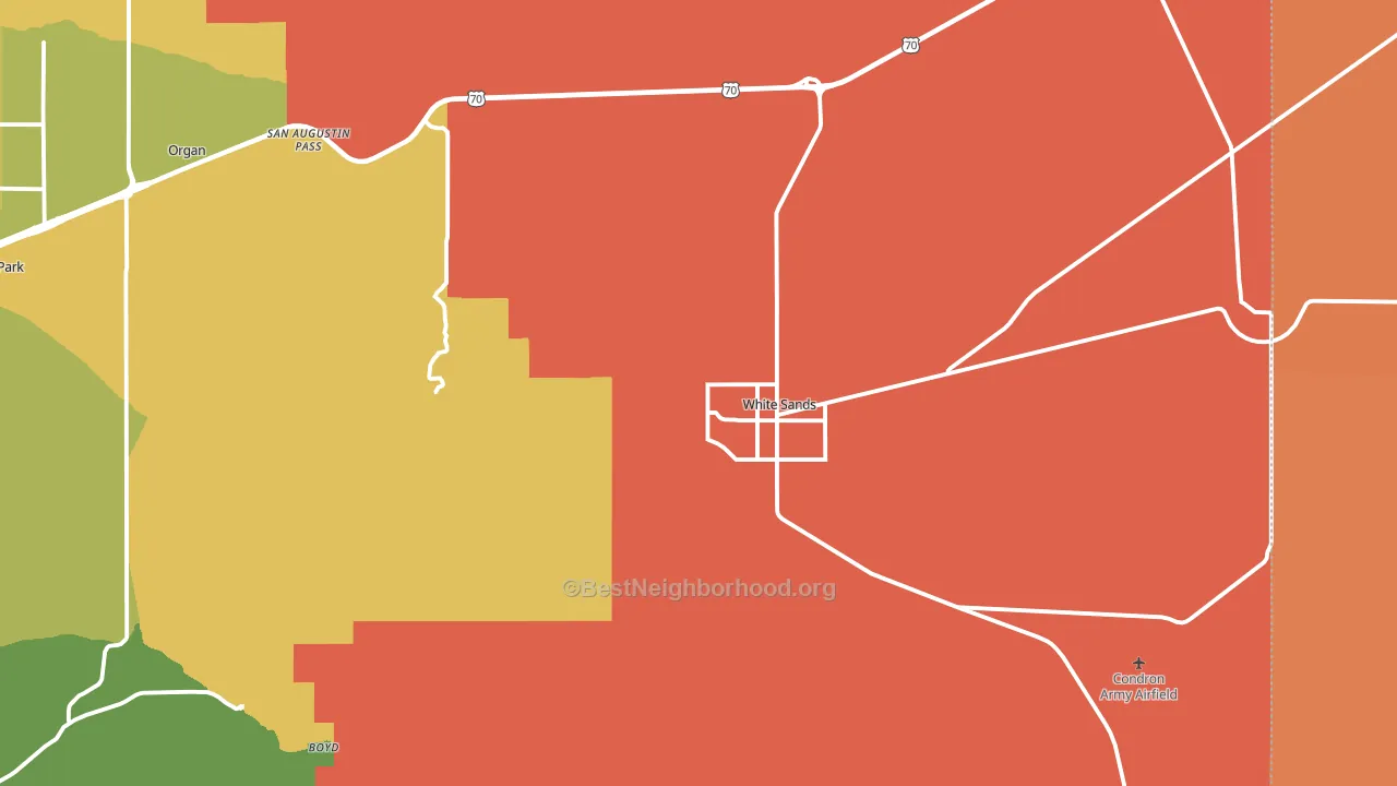 88002, NM block-group voter-turnout map