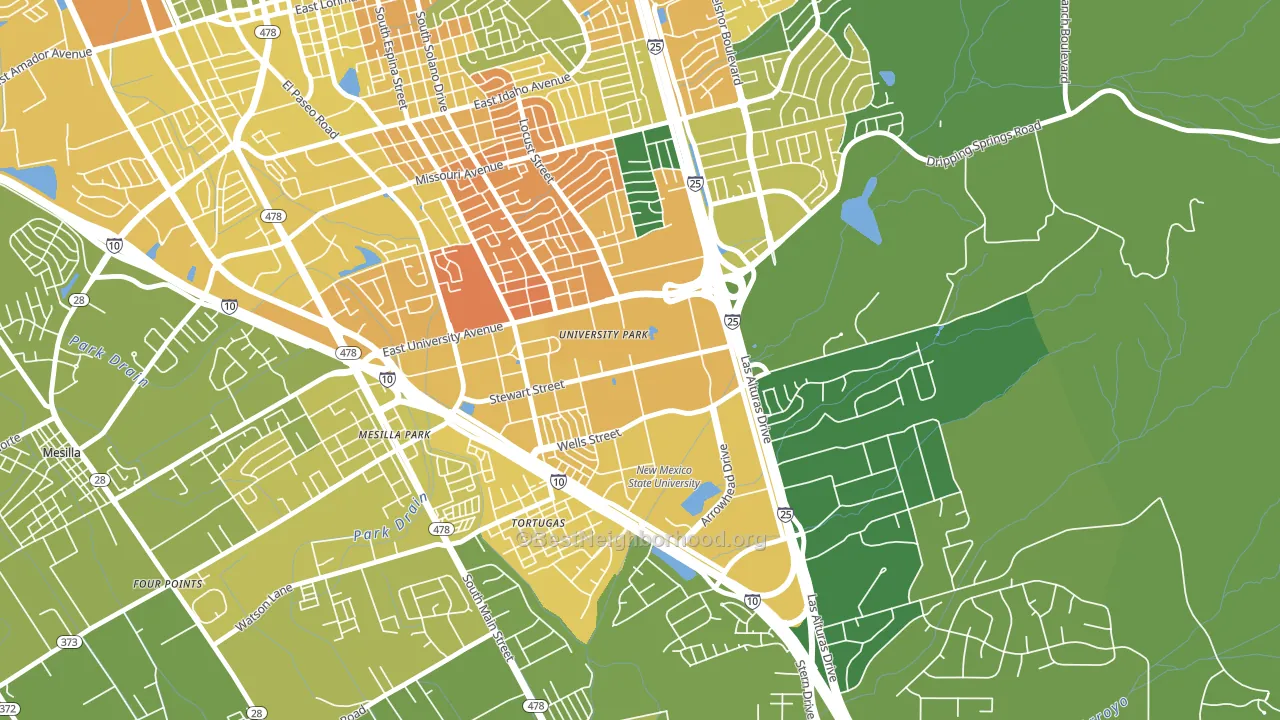 88003, NM block-group voter-turnout map